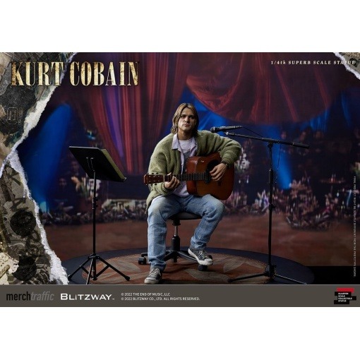 Kurt Cobain Estatua Superb Scale 1/4 Unplugged 37 cm