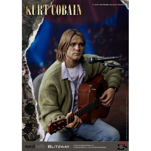 Kurt Cobain Estatua Superb Scale 1/4 Unplugged 37 cm