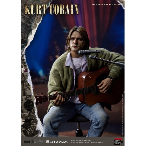 Kurt Cobain Estatua Superb Scale 1/4 Unplugged 37 cm