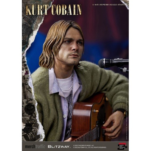 Kurt Cobain Estatua Superb Scale 1/4 Unplugged 37 cm