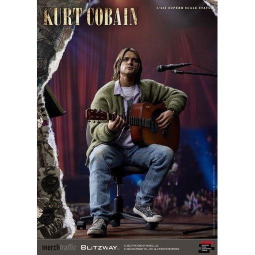 Kurt Cobain Estatua Superb Scale 1/4 Unplugged 37 cm