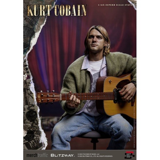 Kurt Cobain Estatua Superb Scale 1/4 Unplugged 37 cm