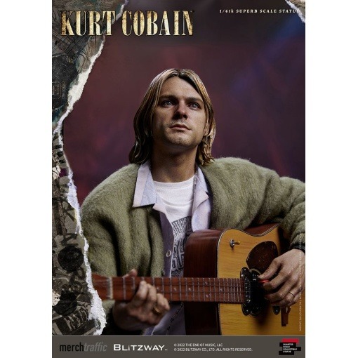 Kurt Cobain Estatua Superb Scale 1/4 Unplugged 37 cm