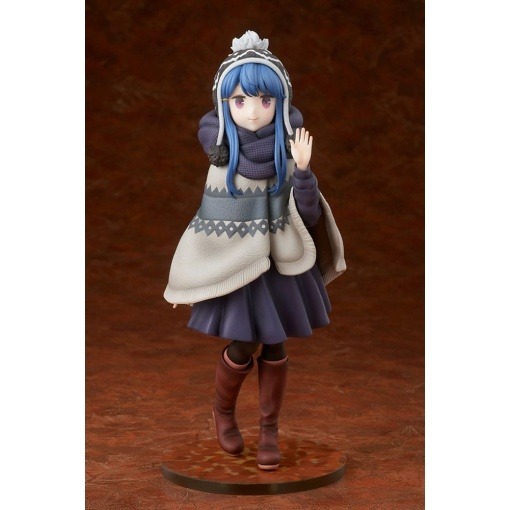 Laid-Back Camp Estatua 1/7 Rin Shima Lake Shibire Camping Ver. 22 cm