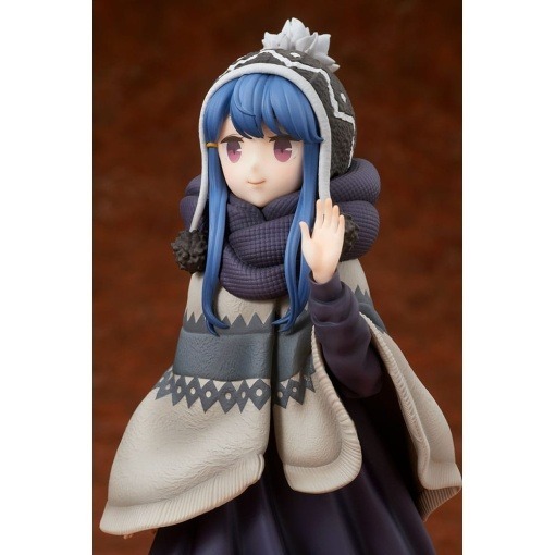 Laid-Back Camp Estatua 1/7 Rin Shima Lake Shibire Camping Ver. 22 cm