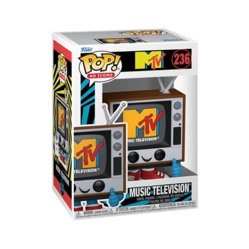 MTV POP! Ad Icons Vinyl Figura MTV Logo 9 cm