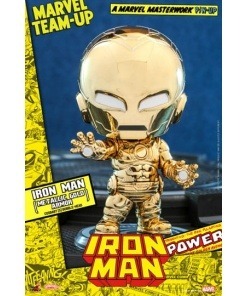 Marvel Comics Minifigura Cosbaby (S) Iron Man (Metallic Gold Armor) 10 cm