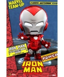 Marvel Comics Minifigura Cosbaby (S) Iron Man (Silver Centurion Armor) 10 cm