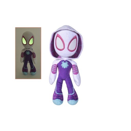 Marvel Peluche Glow In The Dark Eyes Ghost Spider 25 cm