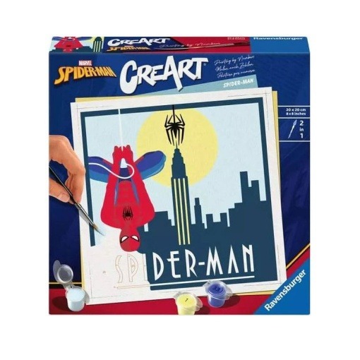 Marvel Set de Pintar por Numeros CreArt Spider-Man 20 x 20 cm