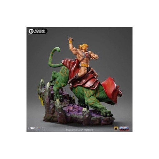 Masters of the Universe Estatua 1/10 Deluxe Art Scale He-man and Battle Cat 31 cm