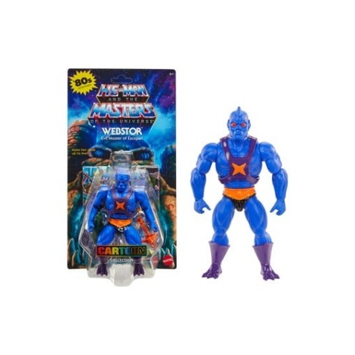 Masters of the Universe Origins Figuras Cartoon Collection: Webstor 14 cm - Embalaje dañado