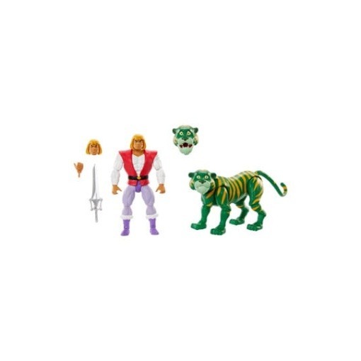 Masters of the Universe Origins Pack de 2 Figuras Prince Adam & Cringer Cartoon Collection 14 cm