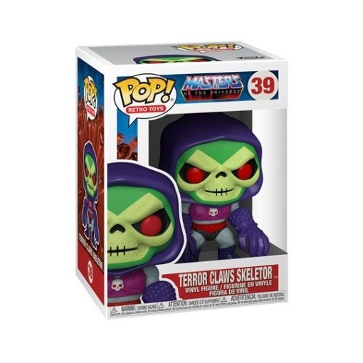 Masters of the Universe POP! Animation Vinyl Figura Skeletor w/Terror Claws 9 cm