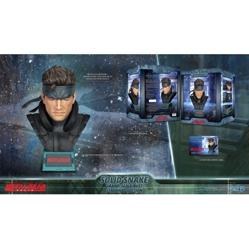 Metal Gear Solid Busto Grand Scale Solid Snake 31 cm