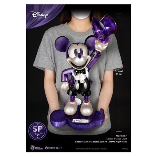 Mickey Mouse Estatua Master Craft 1/4 Tuxedo Mickey Special Edition Starry Night Ver. 47 cm