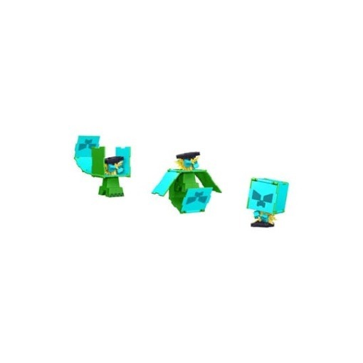 Minecraft Figura Flippin Creeper y Creeper cargado