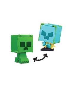 Minecraft Figura Flippin Creeper y Creeper cargado