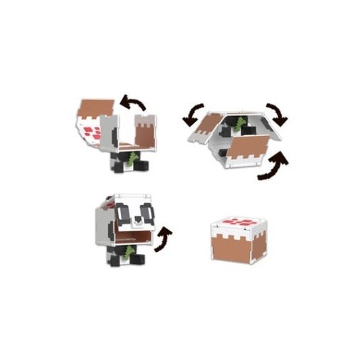 Minecraft Figura Flippin Panda y Tarta