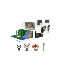 Minecraft Set de Juego Mob Head Minis Casa de Juegos de Panda