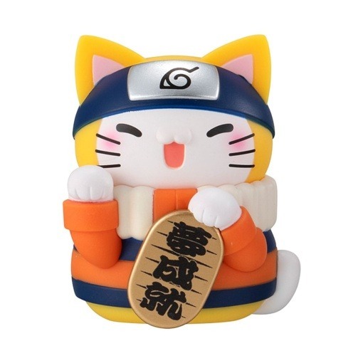 Naruto-Nyaruto! Mega Cat Project Nyaruto! Minifiguras Beckoning cat fortune one more time 7 cm Surtido (6)