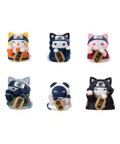 Naruto-Nyaruto! Mega Cat Project Nyaruto! Minifiguras Beckoning cat fortune one more time 7 cm Surtido (6)