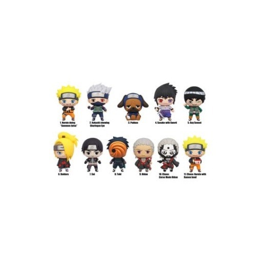 Naruto Shippuden Colgantes PVC 3D Series 3 Expositor (24)