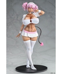 Original Character Estatua 1/6 Black Gal Maid Succubus Cocoa Pink Ver. 30 cm