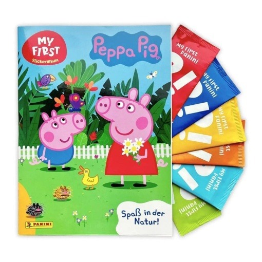 Peppa Pig My First Panini Sticker Album Complete Set *Edición Alemán*