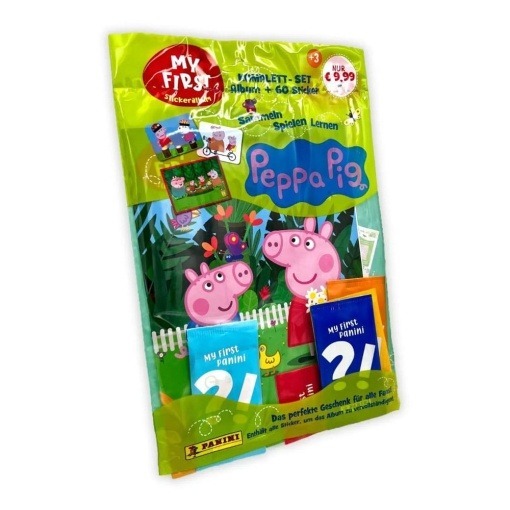 Peppa Pig My First Panini Sticker Album Complete Set *Edición Alemán*