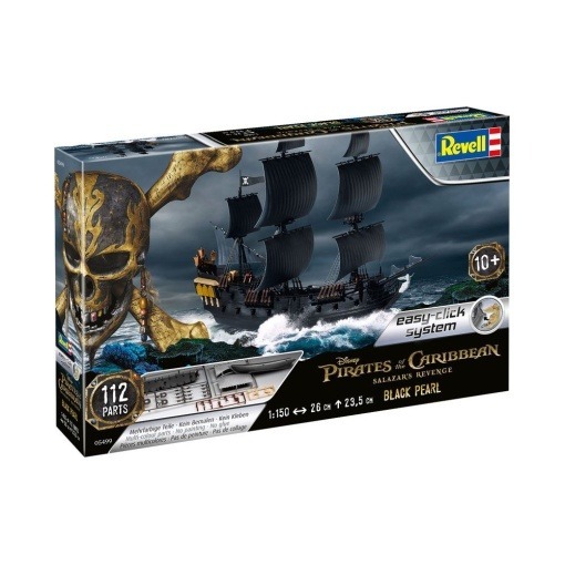 Piratas del Caribe La Venganza de Salazar Maqueta Easy-Click 1/150 Black Pearl 26 cm