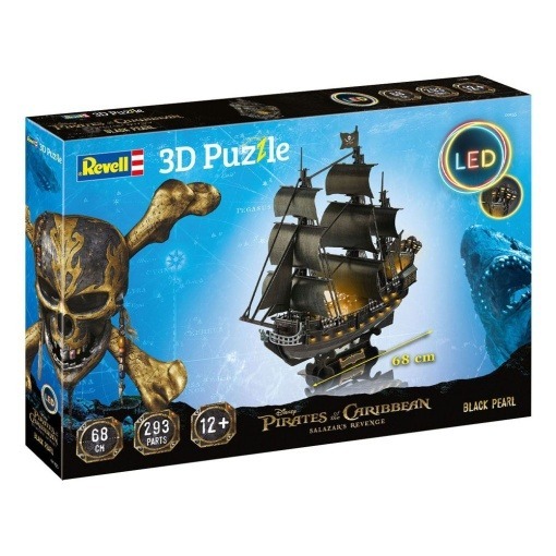 Piratas del Caribe: La venganza de Salazar Puzzle 3D Black Pearl LED Edition