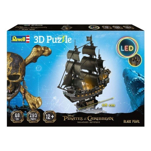 Piratas del Caribe: La venganza de Salazar Puzzle 3D Black Pearl LED Edition