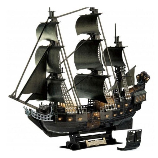 Piratas del Caribe: La venganza de Salazar Puzzle 3D Black Pearl LED Edition