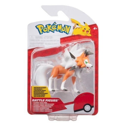 Pokémon Figura Battle Lycanroc Dusk Form 5 cm