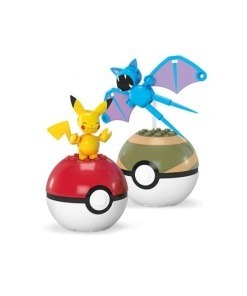 Pokémon Kit de Construcción MEGA Poké Ball Collection: Pikachu & Zubat