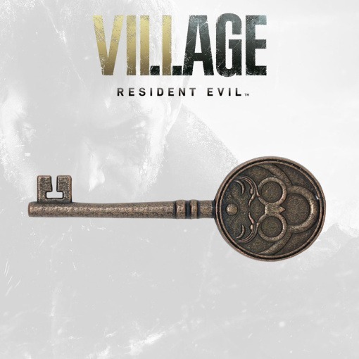 Resident Evil VIII Réplica 1/1 Insignia key Limited Edition