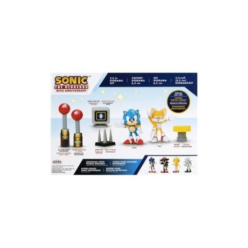 Sonic - The Hedgehog Diorama playset 30th Anniversary 6 cm