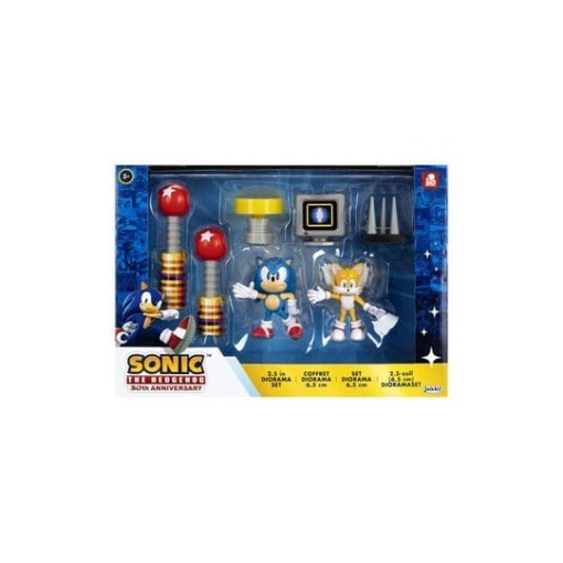 Sonic - The Hedgehog Diorama playset 30th Anniversary 6 cm