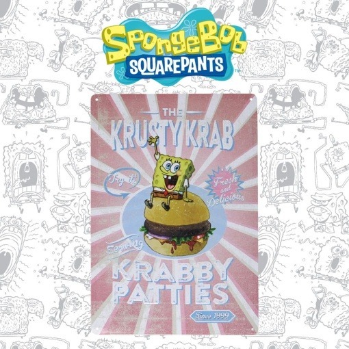 SpongeBob Placa de Chapa Krusty Krab