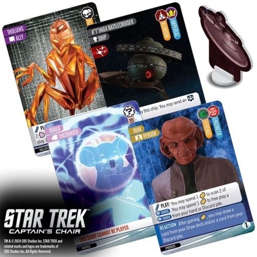 Star Trek: Captain's Chair Game Juego de Cartas *Edición Inglés*