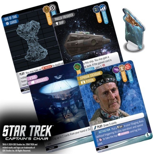 Star Trek: Captain's Chair Game Juego de Cartas *Edición Inglés*