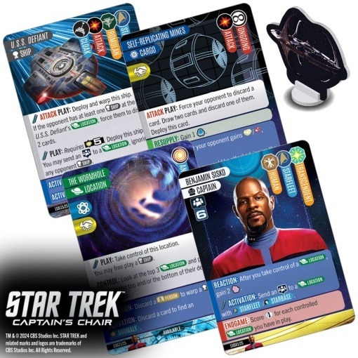 Star Trek: Captain's Chair Game Juego de Cartas *Edición Inglés*