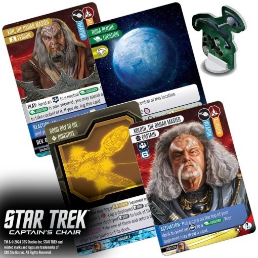 Star Trek: Captain's Chair Game Juego de Cartas *Edición Inglés*