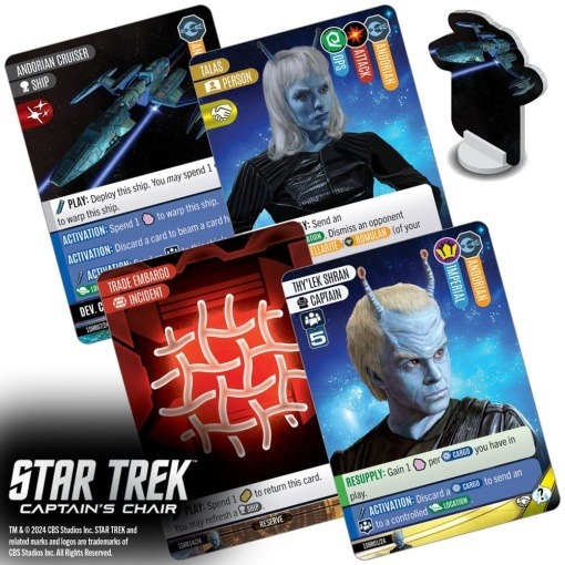 Star Trek: Captain's Chair Game Juego de Cartas *Edición Inglés*