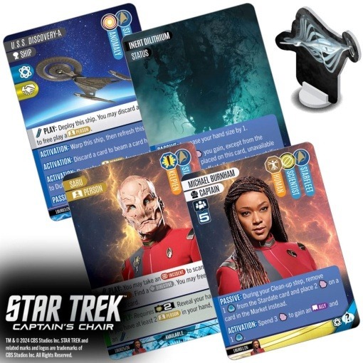 Star Trek: Captain's Chair Game Juego de Cartas *Edición Inglés*