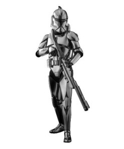 Star Wars Figura 1/6 Clone Trooper (Chrome Version) 2022 Convention Exclusive 30 cm