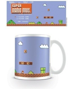 Super Mario Bros. Taza Retro Title