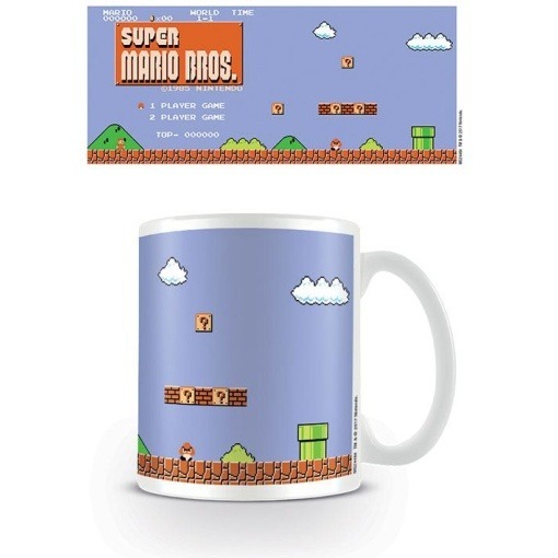 Super Mario Bros. Taza Retro Title