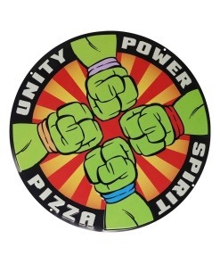 Teenage Mutant Ninja Turtles Placa de Chapa Pizza Power